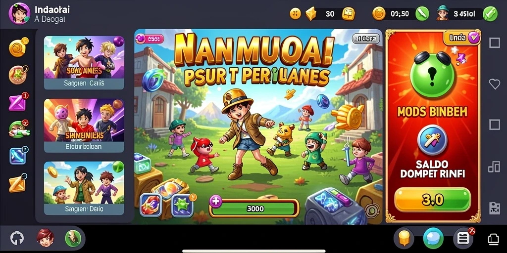 Pengguna sedang menikmati mode multiplayer.