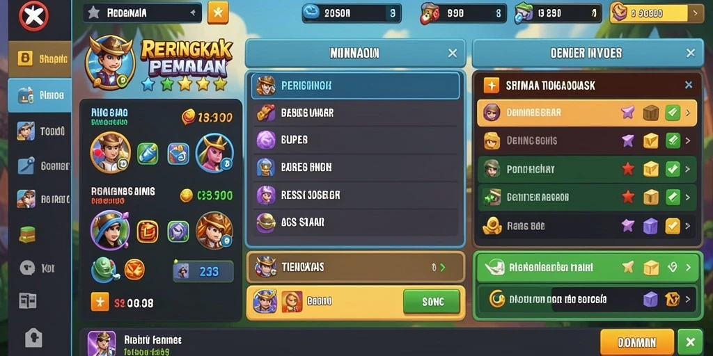 Upgrade karakter yang memberikan pengalaman bermain lebih baik.