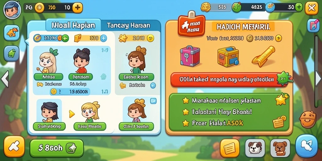 Karakter yang unik dan beragam untuk dipilih.