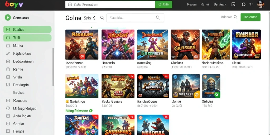 Screenshot memperlihatkan berbagai opsi kustomisasi karakter.