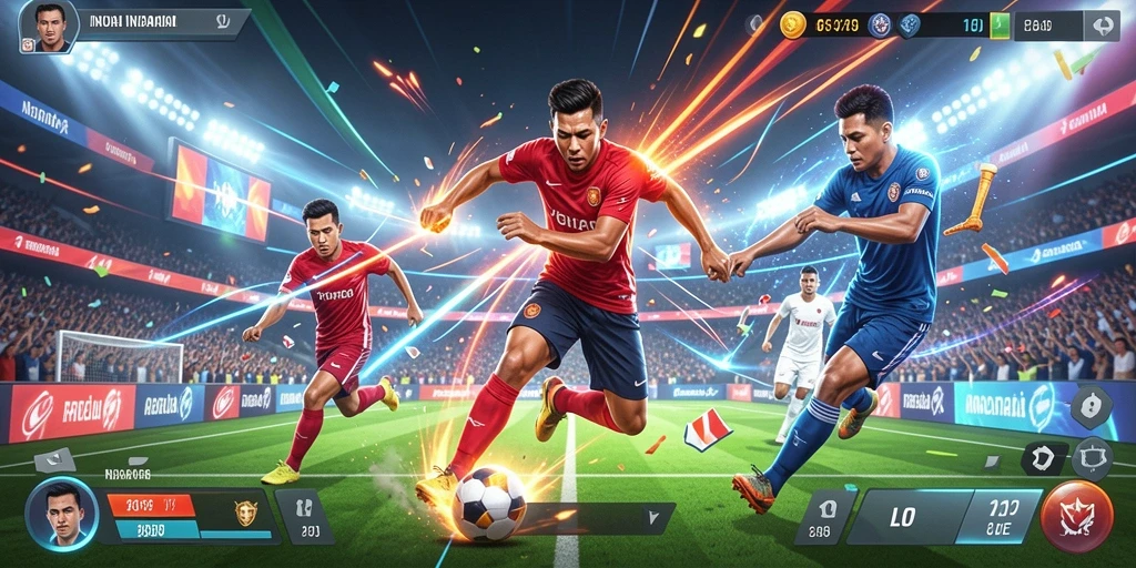Pemandangan yang menakjubkan dalam level petualangan.